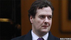 Mr Osborne leaving a cabinet meeting, 21 December