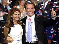 O novo governador da Califórnia, Arnold Schwarzenegger