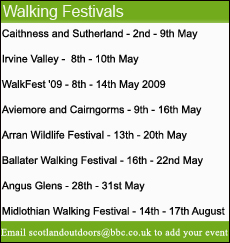 Walking festival calander