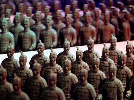 يعتبر "جيش الطين" من اشهر المآثر الصينية