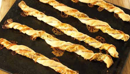 Hairy Biker's Jumbo cheese and ham straws