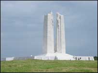Vimy Ridge memorial