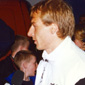 Jackie interviewing football legend Jürgen Klinsmann in Hollywood, U.S.A.
