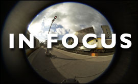 fisheye lens picture of railway station 