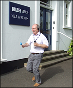 Ray Clark with egg and spoon