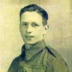 Photograph of George Marsden taken on his first day in the army. Photograph of George Marsden taken on his first day in the army.