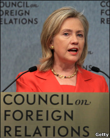 Secretary of State Hillary Clinton speaks at the Council on Foreign Relations September 8, 2010 in Washington, DC. (getty)
