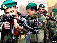 Eriha'da Filistin polisleri