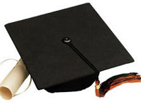Mortar Board for graduation from higher education