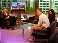 Harriet Harman with panel