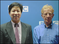 格林威治大学商学院的林新法和Chris Rock