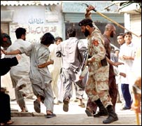 کراچی میں ہنگامہ آرائی