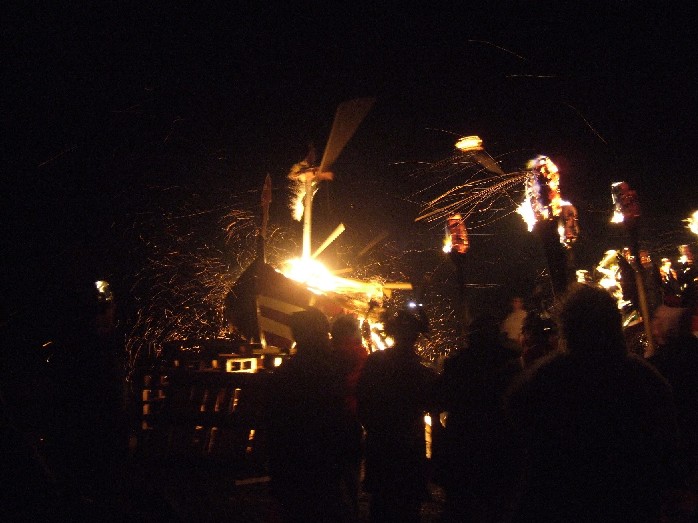 Throwing the torches