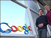 Os fundadores do Google, Larry Page e Sergey Brin