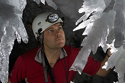 Huw Cordey in the Cave