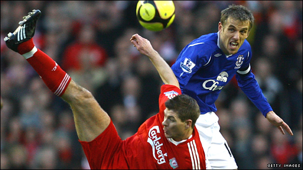 Steven Gerrard and Phil Neville 