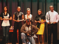 Geoff Schumann with YGAB Award winners