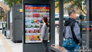 Ponto de ônibus em Seul. Foto: Divulgação