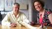Pennie and pain specialist Dr Jonathan Banister at Ninewells Hospital.