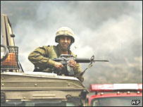 लेबनान में इसराइली सैनिक