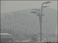 Poluição antes dos Jogos de Pequim preocupa atletas