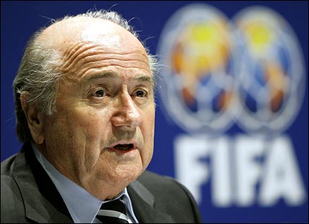 Fifa boss Sepp Blatter announces the decision in Zurich