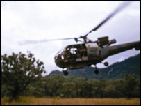 helicóptero da Rodésia