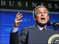 O presidente dos Estados Unidos, George W. Bush