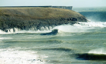 A wedge and a half. This spot in Wales, breaking in close, is not for the faint hearted. Pic: Martin Aaron 06