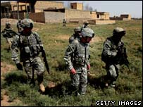 Lính Mỹ hành quân tại Iraq