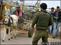 Một điểm kiểm soát của Israel trên bờ Tây