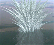 CGI illustrating the explosion of the SS Richard Montgomery