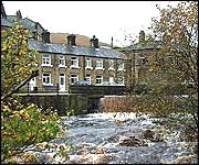 River and houses in Marsden
