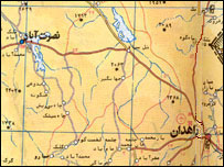 جاده زاهدان به نصرت آباد
