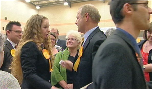 Liberal Democrats celebrate victory in Redcar
