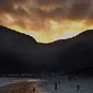 Slieve Donard seen from Newcastle beach