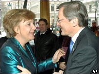 Angela Merkel ve Wolfgang Schüssel