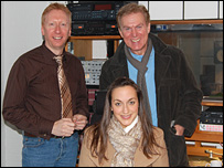 Adam Tomlinson, Dave Willetts and Helena Blackman