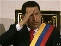 O presidente da Venezuela, Hugo Chávez