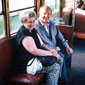 Beryl and Gerry on a tram in Melbourne