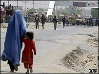 صحنه حمله انتحاری در کابل