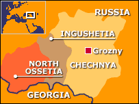 Localizarea Ceceniei