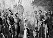 Maharaja Duleep Singh submits to Sir Henry Hardinge (Getty Images/Hulton Archive)