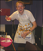 Tom with strawberry dish