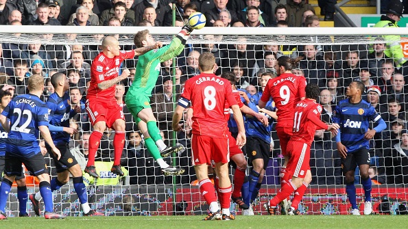 David_de_Gea of Manchester_United during the Liverpool FA_Cup match
