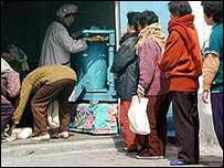 Kuzey Kore'de gıda dağıtımı