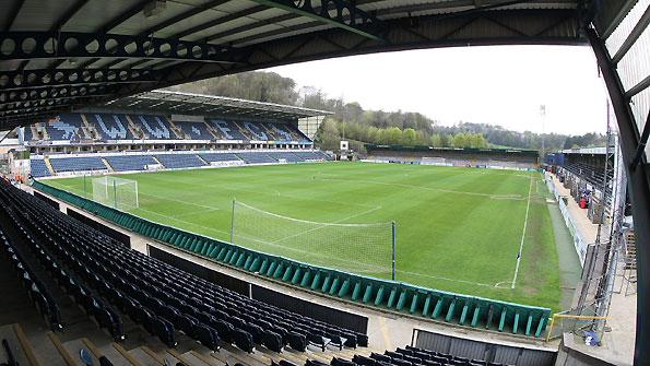 Adams Park - the home of Wycombe Wanderers and Wasps. 
