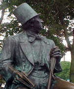 Socha dánského spisovatele Hanse Christiana Andersena v Kodani