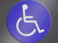 blue badge sign