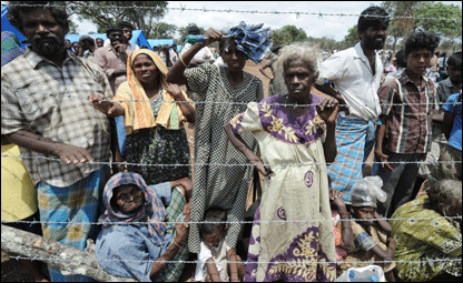 Menik farm refugee camp